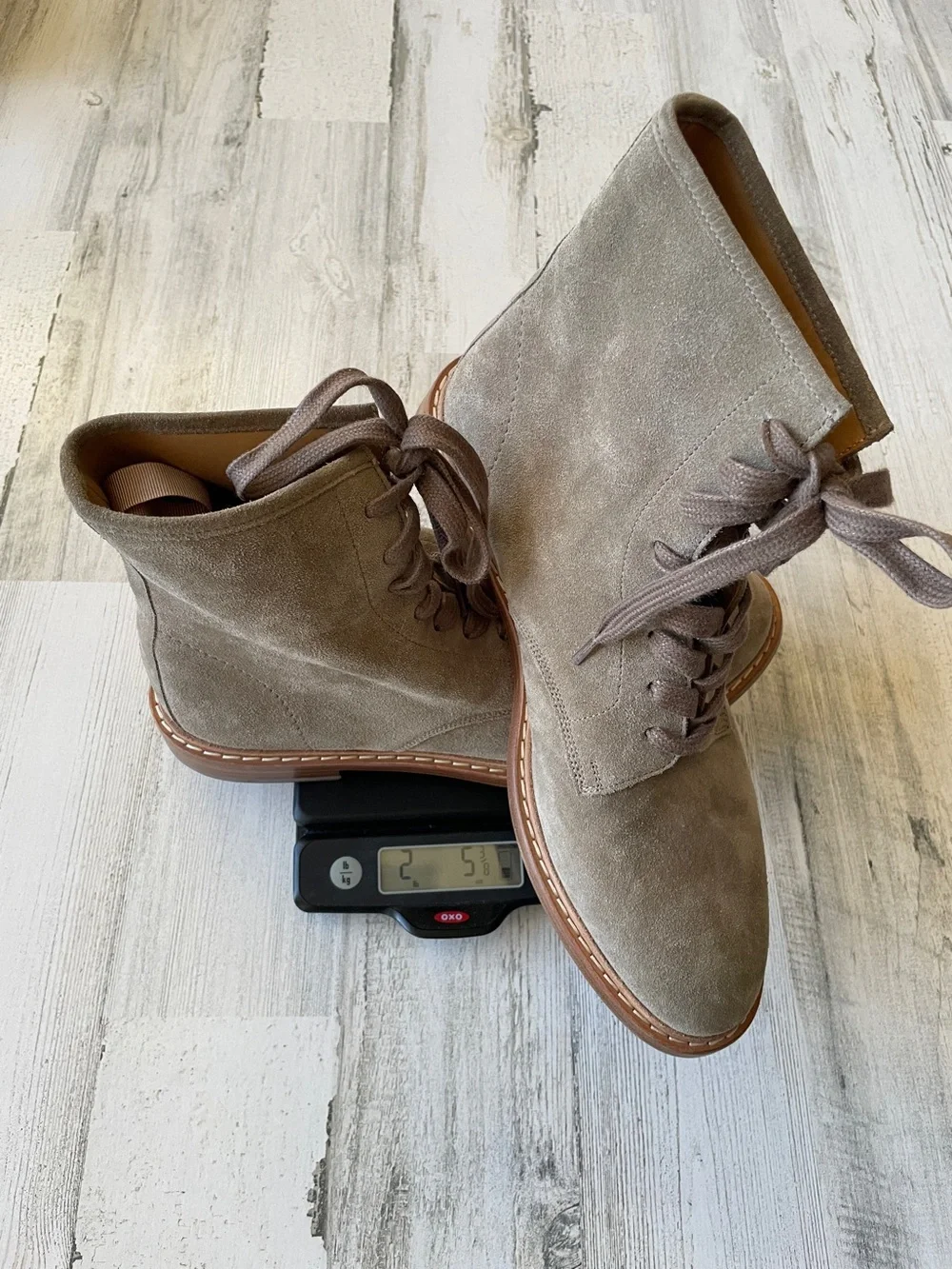 IRO Men's Taupe Suede Chukka Lace-Up Boots SZ 44